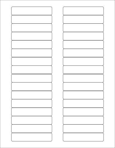 Alamat WL-173 label template vektor ilustrasi
